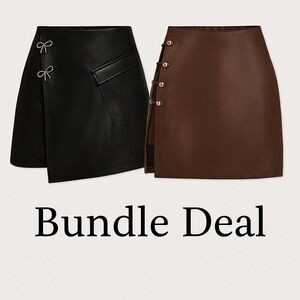 Black and Brown Skirt Bundle
